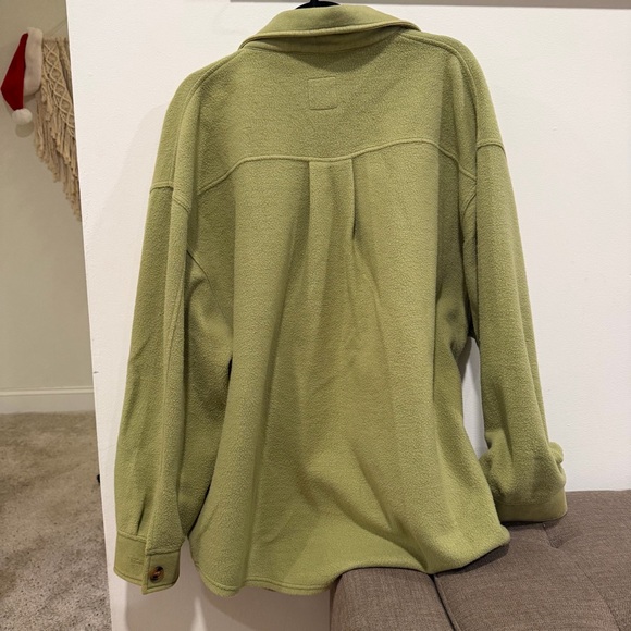 Billabong Olive Green Button Shirt Jacket Shacket Heavyweight Large - Picture 5 of 5